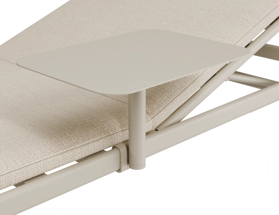 Verano Sunlounge Sidetable Latteframe Huskfabric