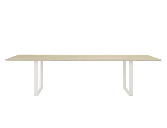 70 70 Table 295x108 Cm Solid Oak White