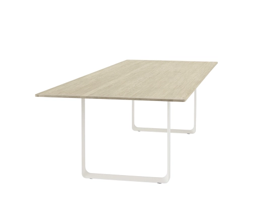 Dining Table Muuto 295x108 Cm Solid Oak White Angle