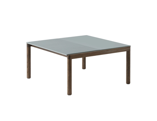 Couple Coffee Table Med Blue Dk Oil