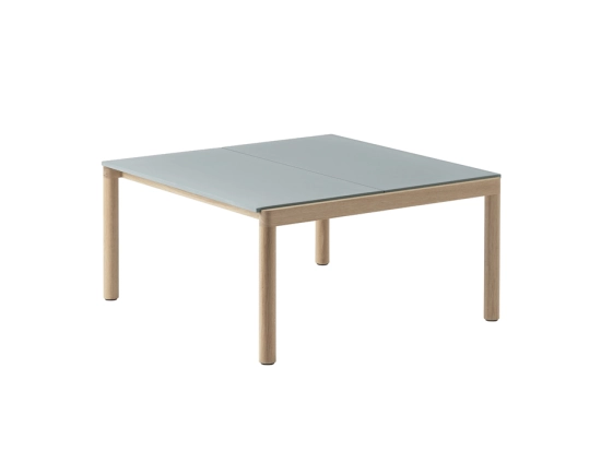 Couple Coffee Table Med Blue Oak