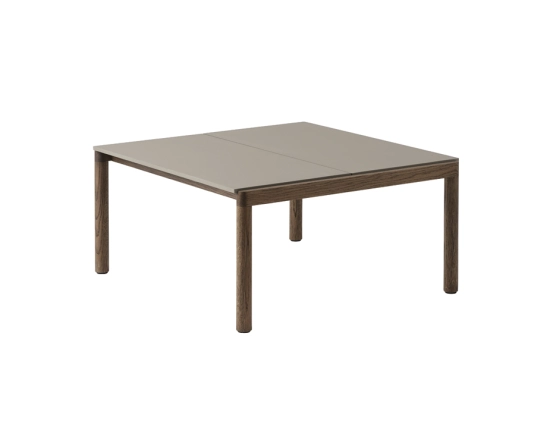 Couple Coffee Table Med Taupe Dk Oil