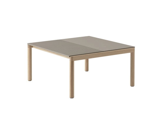 Couple Coffee Table Med Taupe Oak