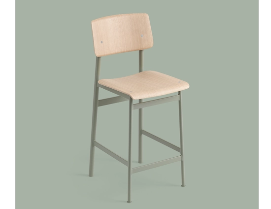 Loft Stool 0022 Loft Bar Stool 65 Dusty Green Oak Muuto 5000x5000 CB Hi Res