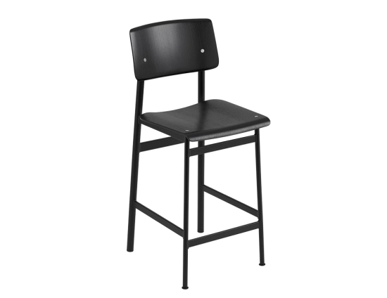 Loft Stool 0027 Loft Bar Stool 65 Black Black Muuto 5000x5000 Hi Res