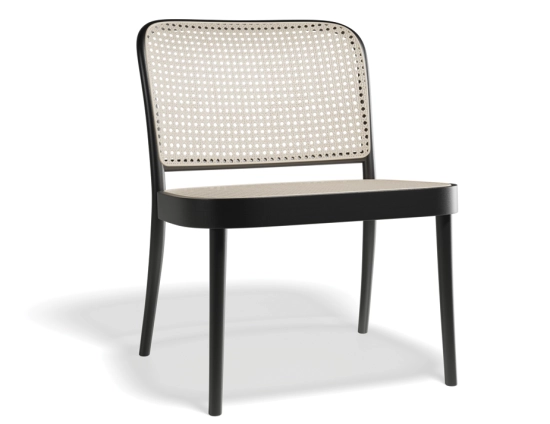 811 Lounge Chair Cane Natural Black