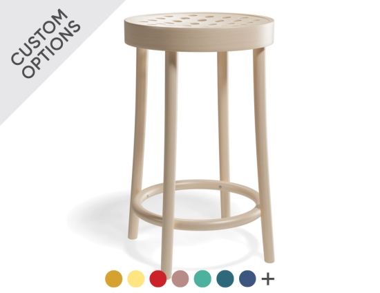 822 Barstool 63cm Natural Banner Dots