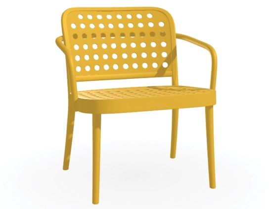 822 Lounge Armchair Ginger Yellow Pigment