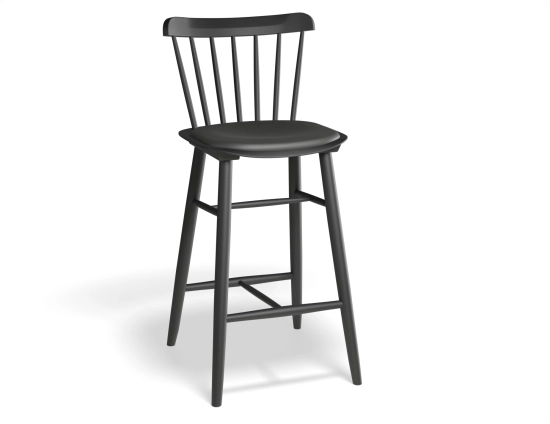 Ironica Kitchenstool 66cm Pad Blackgrain Mdr