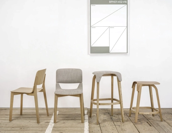 Leaf Stool Upholstered