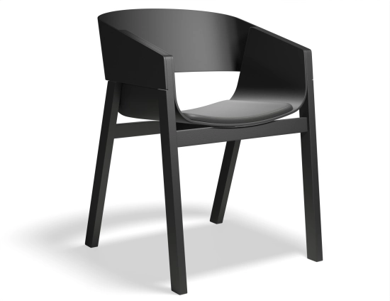 Merano Armchair Seatpad Blackgrain Mdr