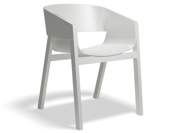 Merano Armchair Seatpad Whitepigment Prince
