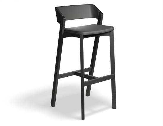 Merano Barstool Seatbackpad Blackgrain Mdr