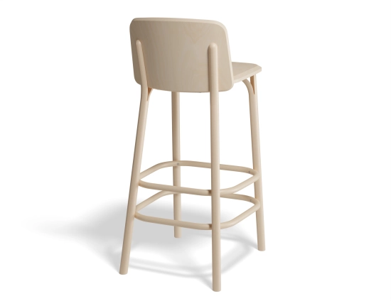 Split Barstool 75cm Beechnatural Back