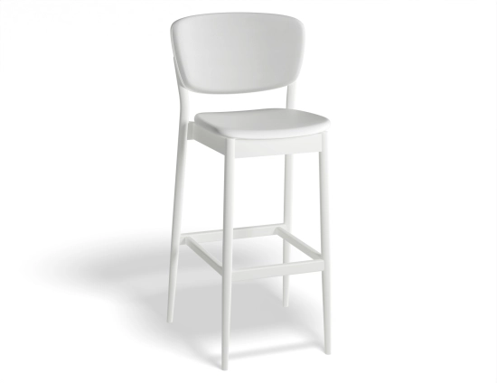 Valencia Barstool 75cm Backseatpad Whitepigment Prince