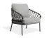 Kara Loungechair Charcoal Lightgreycushion