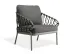 Kara Loungechair Green Darkgreycushion