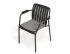 Roku Armchair Charcoal Lightgreypad