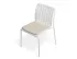 Roku Diningchair White Huskpad