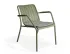 Roku Loungechair Lightgrey Green