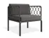 P 1v2 Seville Loungechair Charcoalframe Darkgreycushion