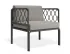 P 1v2 Seville Loungechair Charcoalframe Lightgreycushion