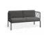 Sevillev2 2seater Charcoalframe Darkgreycushion
