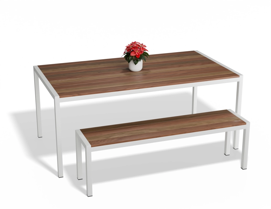 P 7 Moonah Outdoordiningtable Classicpearlwhite Decorated