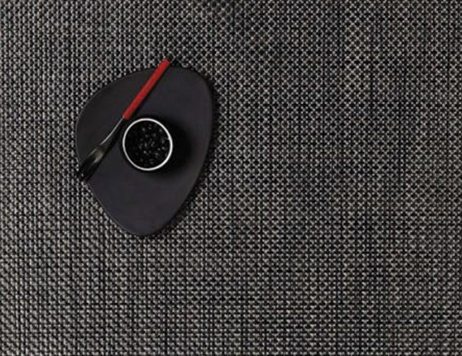 Chilewich Placemat Basketweave Carbon