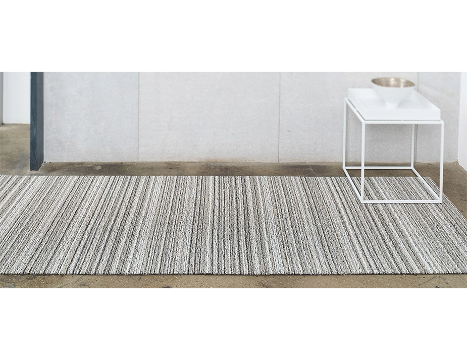 Chilewich Shag Skinny Stripe Birch Runner