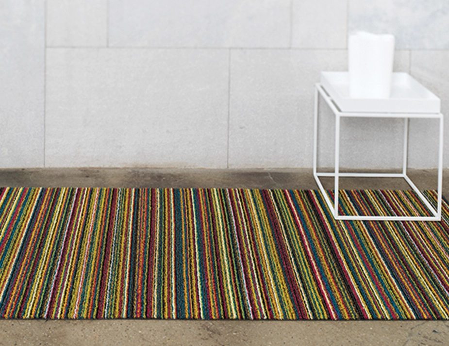 Chilewich Shag Skinny Stripe Multi Runner