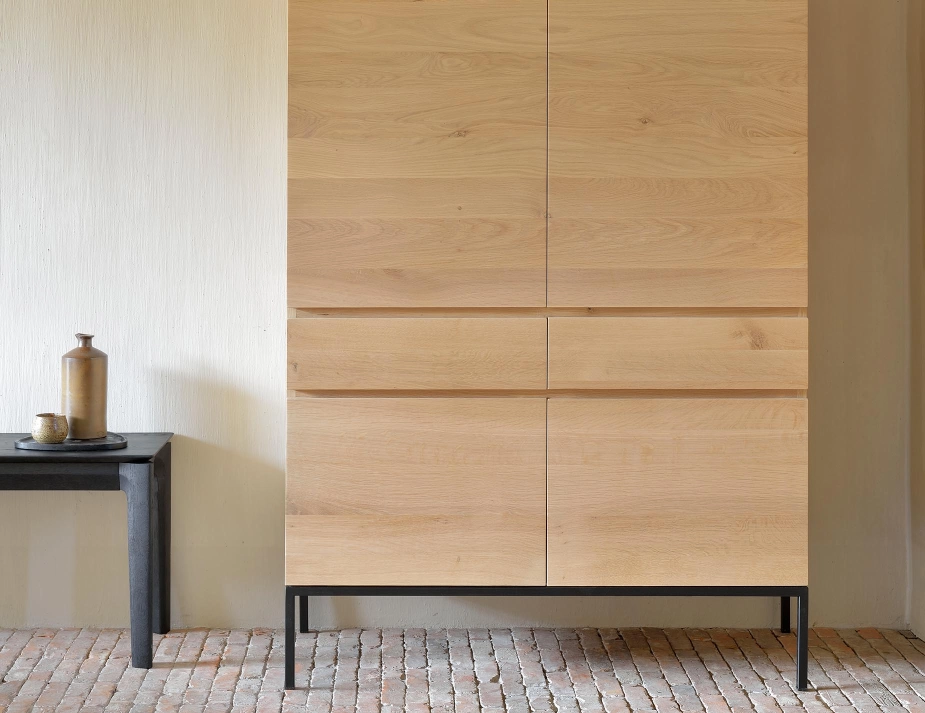0 Bok Bench Oak Black 166cm