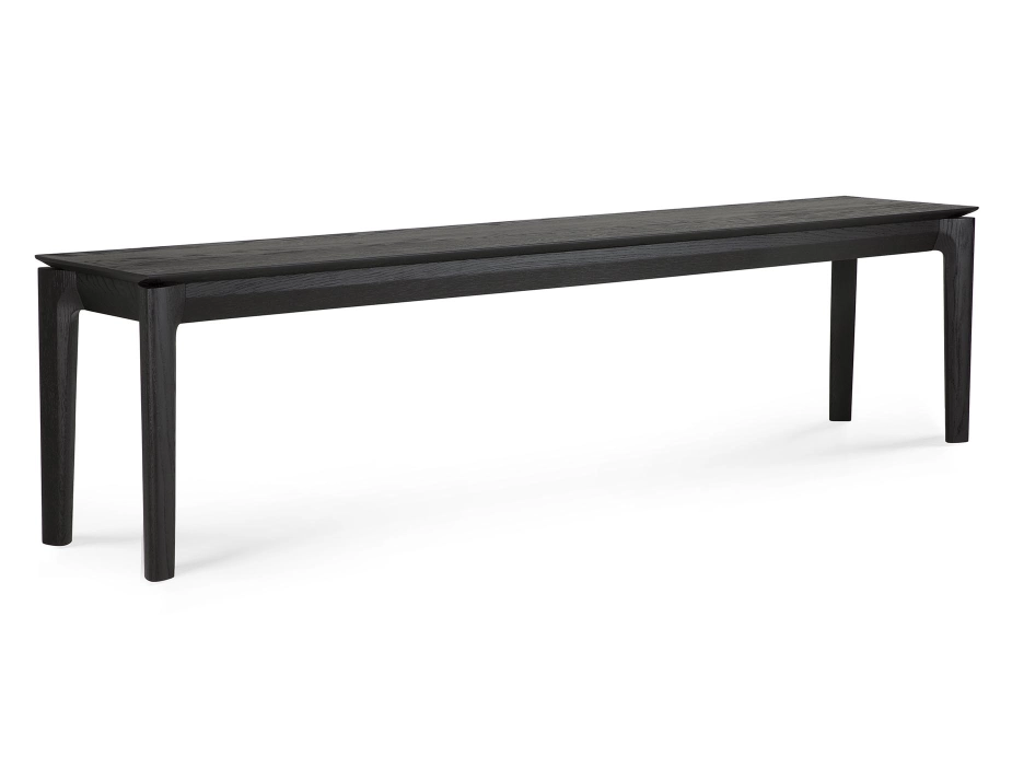 Bok Bench Oak Black 186cm