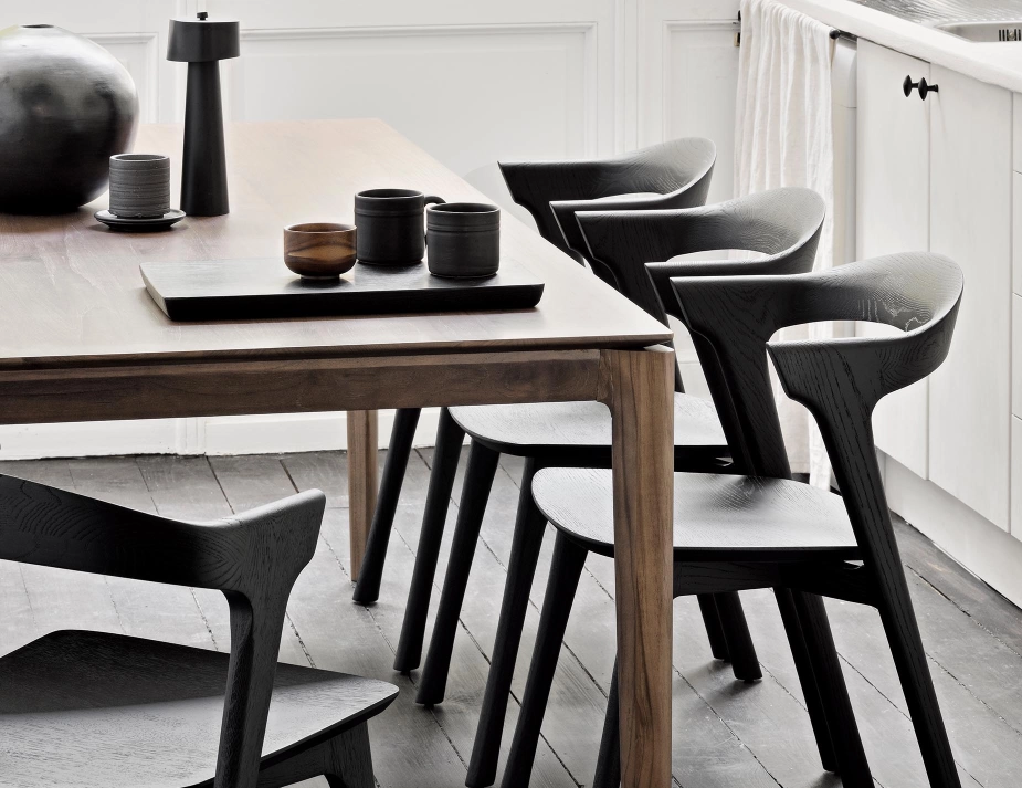 Ethnicraft Bok Dining Chair Oak Black