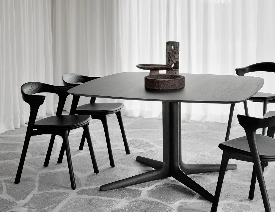 Ethnicraft Bok Dining Chair Oak Black Black