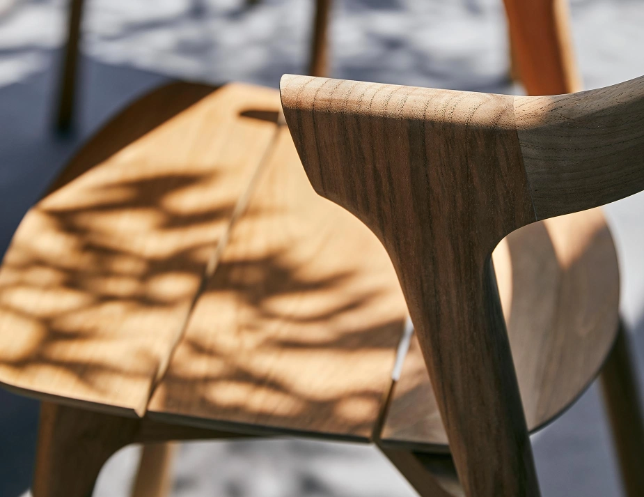 Ethnicraft Bok Outdoor Dining Chair Oak Natural