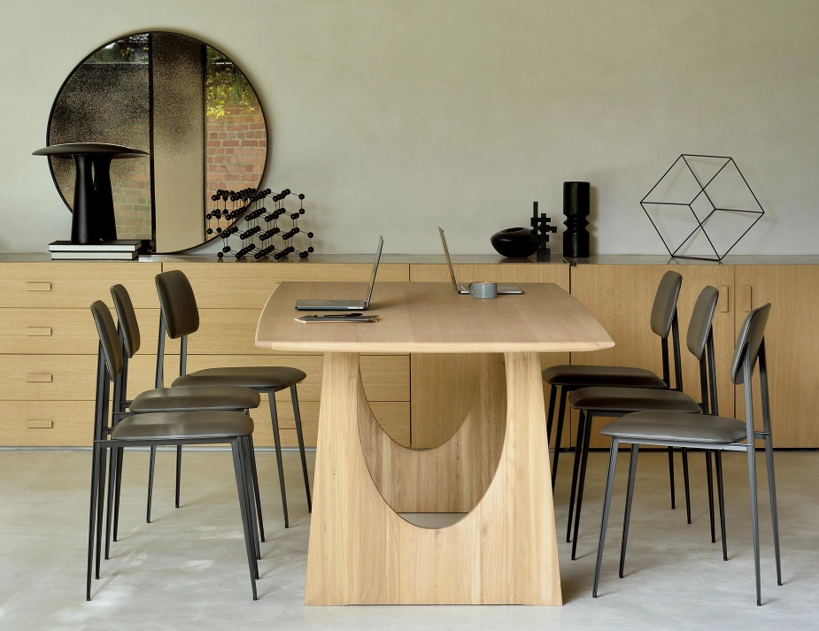 Ethnicraft Geometric Dining Table Oak Natural