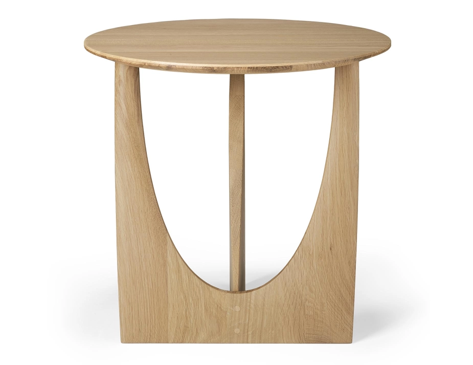 Ethnicraft Geometric Side Table Oak Natural