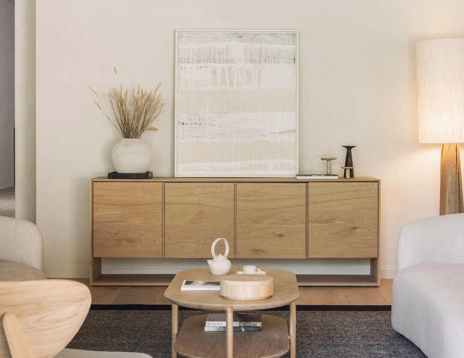 Ethnicraft Nordic Sideboard Oak Natural 4 Door
