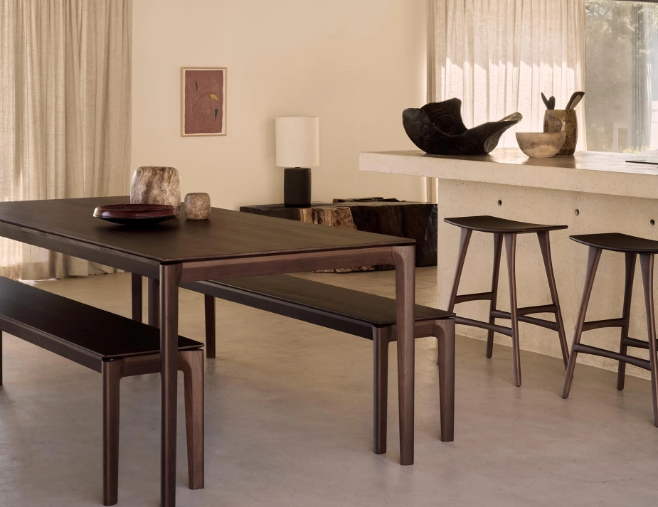 Ethnicraft Osso Counter Stool Teak Brown