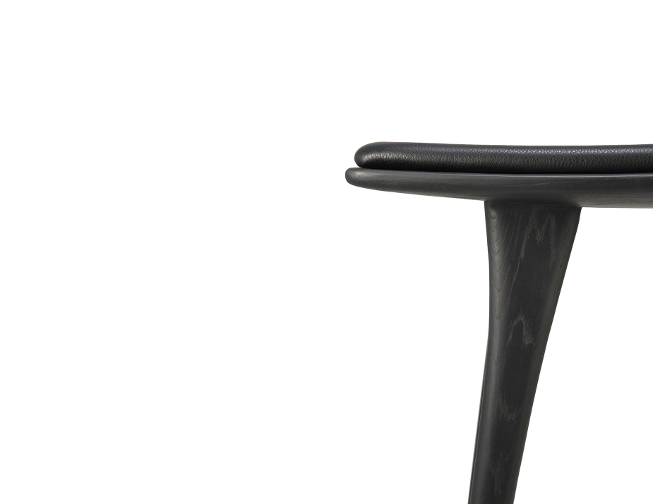Ethnicraft Osso Counter Stool Oak Black Black Leather