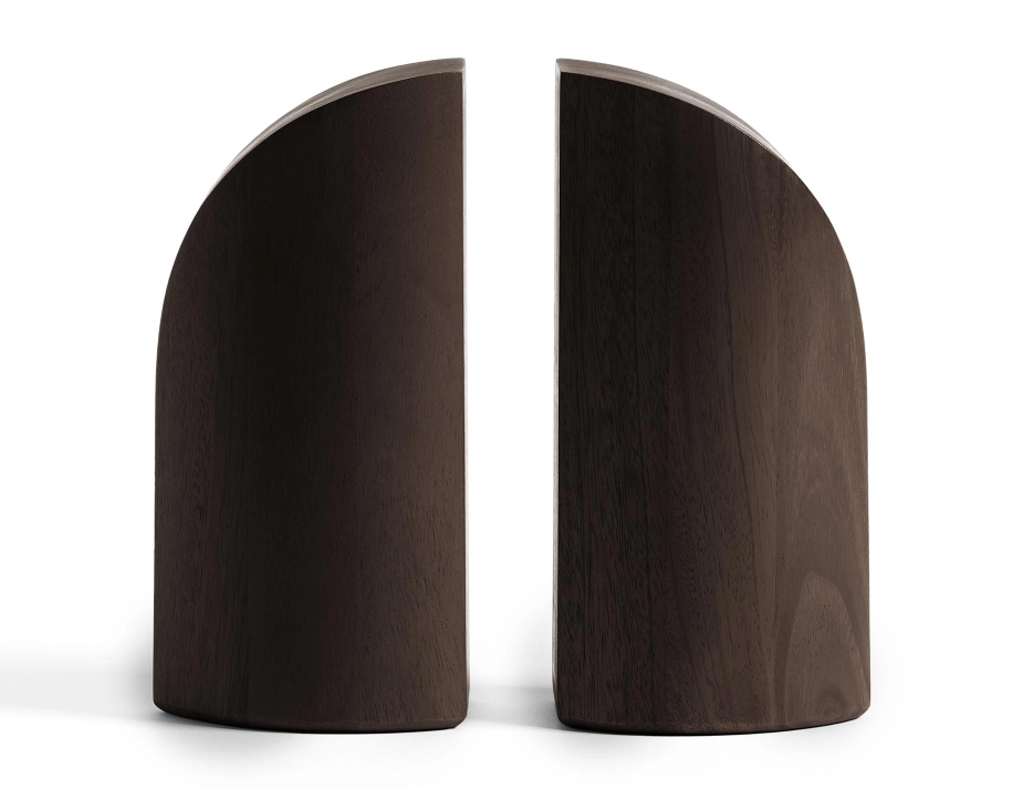 Ethnicraft Pi Bookends Mahogany Dark Brown