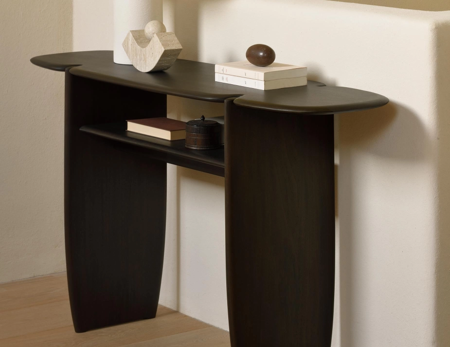 Ethnicraft Pi Console Mahogany Dark Brown 130cm