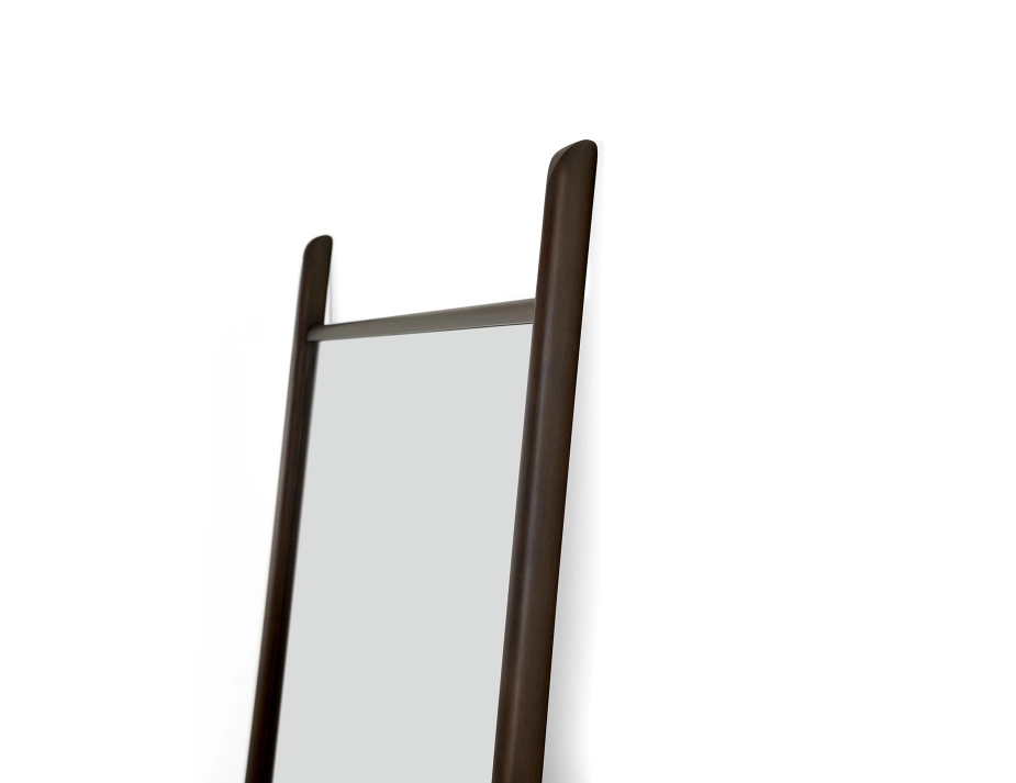 Ethnicraft Pi Floor Mirror Mahogany Dark Brown