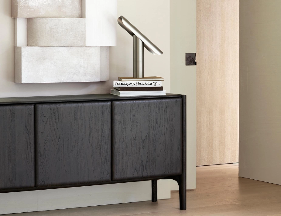 Ethnicraft Pi Sideboard Teak Dark Brown 3 Doors