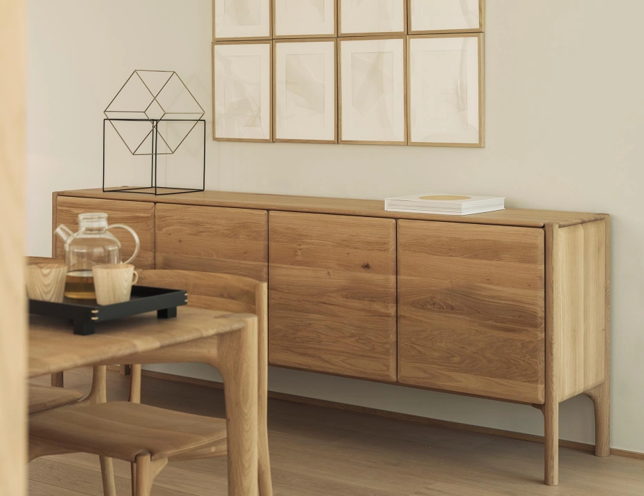 Ethnicraft Pi Sideboard Oak Natural 4 Door
