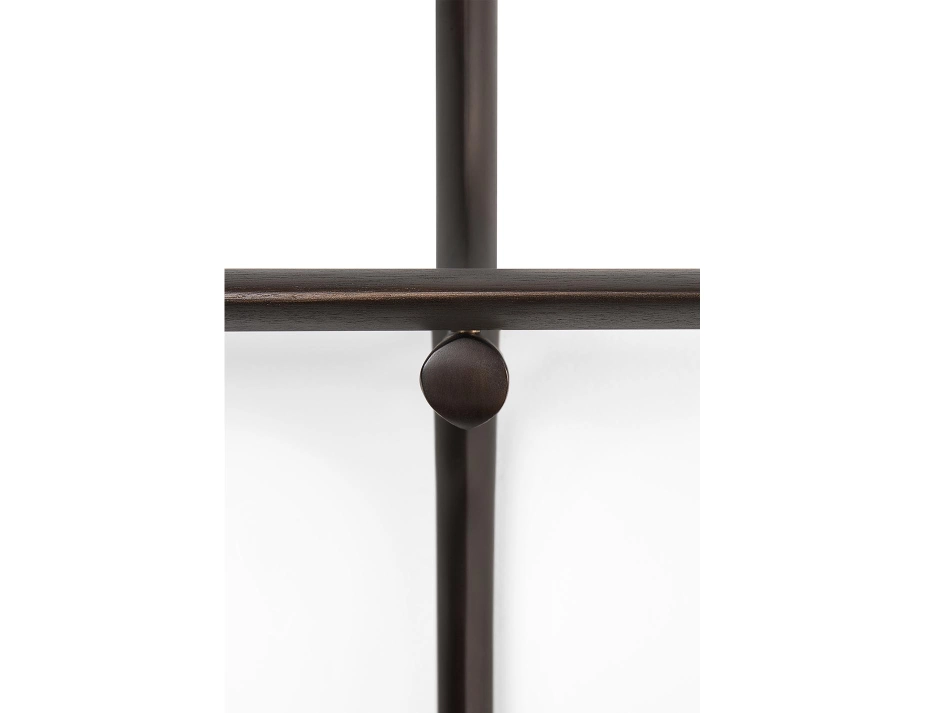 Ethnicraft Wall Shelf Mahogany Dark Brown Feature