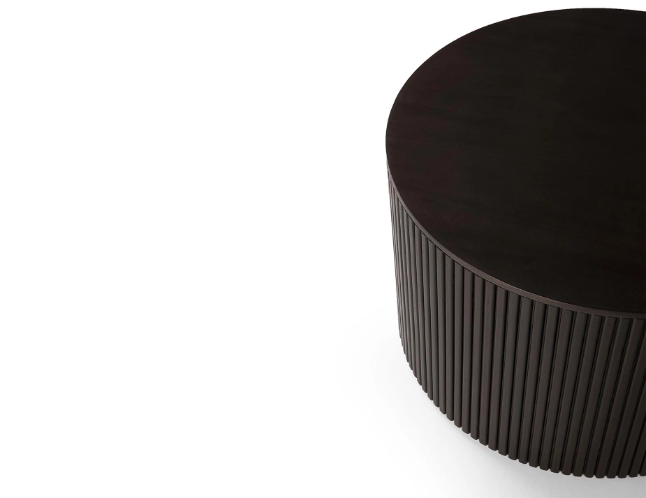 Ethnicraft Roller Max Side Table Mahoganhy Brown