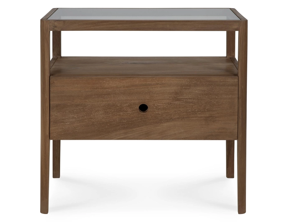 Ethnicraft Spindle Bedside Table Teak Natural