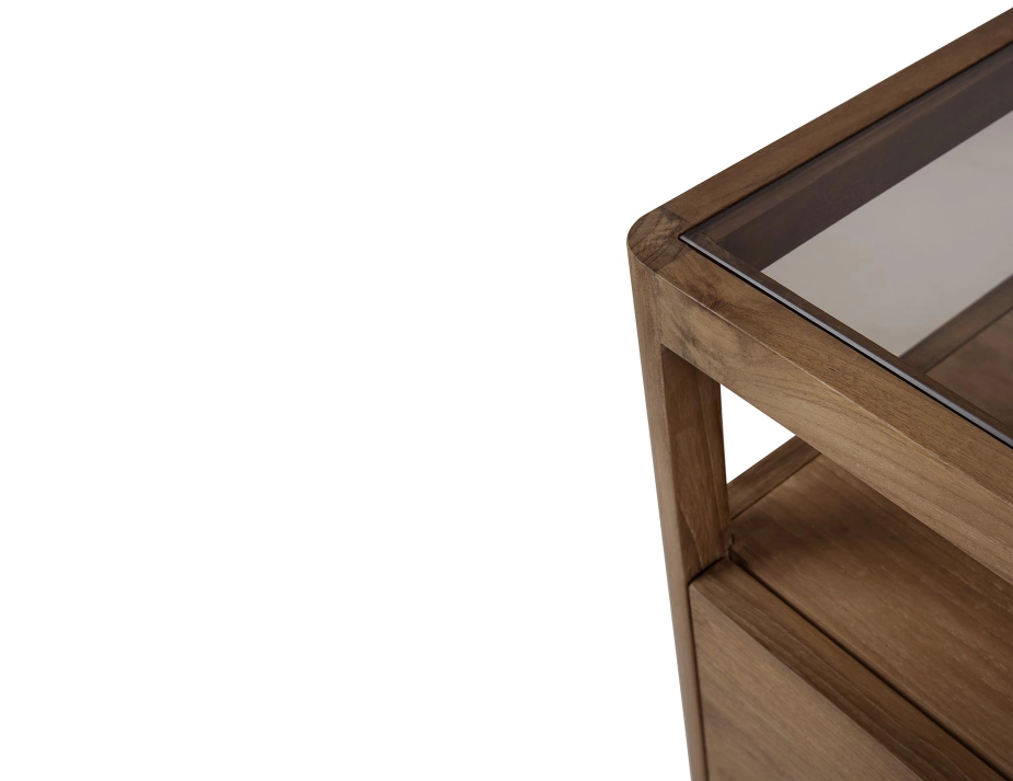 Ethnicraft Spindle Bedside Table Teak Natural